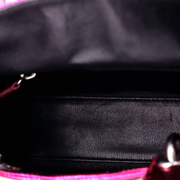 Christian Dior Lady Dior Bag Lizard Mini Metallic, Pink - Picture 5 of 6